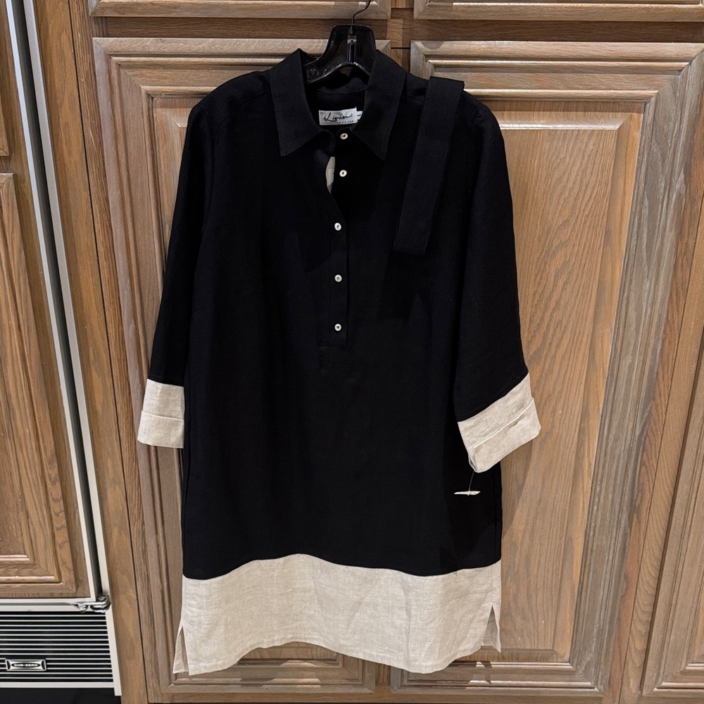 iLinen Lifestyle Linen Shirt Dress NWT